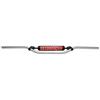 ACCOSSATO MANUBRIO ACCOSSATO MADE IN ITALY D.22, DERBI > SENDA R DRD BLACK DEVIL 2ED 50 cc (2004-2004), COLORE ARGENTO E PARACOLPI ROSSO (SH2R)
