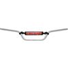 ACCOSSATO MANUBRIO ACCOSSATO MADE IN ITALY D.22, DERBI > SENDA R DRD BLACK DEVIL 2ED 50 cc (2004-2004), COLORE ARGENTO E PARACOLPI ROSSO (SH2R)