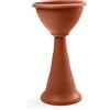 VECA SPA VASO FIORIERA A COLONNA VECA IN PLASTICA VARI COLORI CON BORDO h 70 X 37 CM