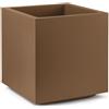 VECA SPA VASO QUADRATO CUBO MATHERIA MODERNO 40 cm IN PLASTICA CON RUOTE VARI COLORI