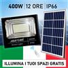 Royal+ / Jortan / Shunjiuboy FARO AD ENERGIA SOLARE A LED CON PANNELLO 50W/100W/200W/400W/800W FARETTO LITIO+