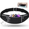 Alyvisun Marsupio Running, Cintura da Corsa Uomo e Donna Marsupio da Corsa Impermeabile Elastico Marsupio Sportivo Regolabile Porta Cellulare Running Belt per Fitness, Jogging, Ciclismo, Viaggi