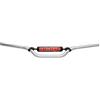 ACCOSSATO MANUBRIO ACCOSSATO MADE IN ITALY D.22, DERBI > SENDA R DRD BLACK DEVIL 2ED 50 cc (2004-2004), COLORE ARGENTO E PARACOLPI ROSSO (SH2R)