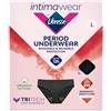 Nuvenia Mutandine Mestruali in Cotone Biologico, Taglia L, Nero | Lavabili e Riutilizzabili, Per Giorno e Notte, Flusso Moderato-Abbondante, Comfort Fit, 1 Confezione