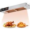 VEVOR Scalda Patate Fritte, Lampada Riscaldante Alimenti Fritti Commerciale 750 W, Stazione Scaldavivande Luce Riscaldante Acciaio Inox, Scalda Patatine da Tavolo 40-50 ℃ per Ristorante Cucina Buffet