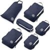 TRIPPED Travel Gear Set di cubi da viaggio a compressione, organizer per vestiti leggeri e resistenti, per bagagli e valigie