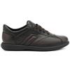 Frau Scarpe Frau uomo sneaker sporty casual in pelle 27N3 Legno made in Italy