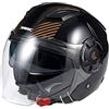 KSK Casco DS ARROW COPPER Nero & Ramato, Taglia M (57-58cm)