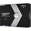 Callaway 642405912, Chrome Soft X, Palline da Golf, Edizione 2022 Unisex Adulto, Bianco, M-L