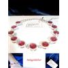 Swarovski Bracciale Donna Tennis SWAROVSKI ORIGINALI Tennis Argento 925 Cristalli Rossi