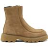 FRAU 85C6 A/I scarpe donna stivaletti tronchetti stivale zeppa pelle camoscio