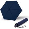 Knirps Ombrello Knirps C.250 Light Duomatic Navy con Borsa Portaombrelli, Ombrello Tascabile con Funzione Duomatic, Apertura-Chiusura Automatica, Ombrello Tascabile con Pulsante, Ombrello Automatico