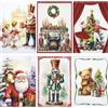 Maestri Cotonieri Set Strofinacci Natalizi Canovacci in cotone 6 Pezzi Decorazioni Natale 6893