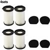 Kit filtro antipolvere efficace per Cecotec per Conga Thunderbrush 520 550 560 E