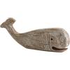 Scultura di balena in legno, regalo di compleanno, centrotavola, statua da