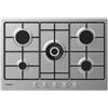 Candy Timeless CHW74WX Acciaio inossidabile Da incasso 75 cm Gas 5 Fornello(i)