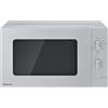 Panasonic NN-GM23QMEPG Forno a Microonde Grill 20L con Piatto in Vetro e Griglia Metallica, 800W, Grill 1000W, Impostazione Scongelamento, Controllo Dial, Quick 30, Timer, Argento
