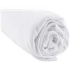 Easy dort Lenzuolo bambù per lettino evolutivo 90 x 140-5 colori disponibili (Bianco)