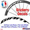 ABcoupes Publicité Autoadesivi Cerchi Bicicletta Giant - Sticker Ruota Carbonio Advanced Sl Pro Tcr