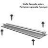 k2 systems K2 rk2 minirail Set Argento Incl. 4 viti