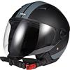 KSK Casco Jet MIAMI Jet Nero & Bronzo, Taglia M (57-58cm)