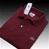 PoloShirt Polo Uomo Polos-Lacoste* Manica Corta Polo Camicia Mesh Button Solido Comfort&
