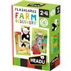 HEADU Gioco Flashcards Farm Discovery con 12 Tessere Doppie Per Bambini HEADU