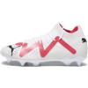 PUMA Future PRO Mxsg, Scarpe da Calcio Uomo, White Black Fire Orchid, 40.5 EU