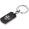 SAVE BRAVE Peter - Portachiavi Uomo, Silber/Schwarz, 4cm - SBK-PETER