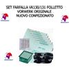 Vorwerk SET FARFALLA VK130/131 FOLLETTO VORWERK ORIGINALE NUOVO CONFEZIONATO UNIESSECI