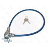 AEspares Bicicletta Sicurezza Filo Catena Lucchetto Ruota Casco Combinazione Con 2 Tasti