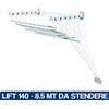 GIMI STENDIBIANCHERIA STENDINO GIMY LIFT SALVASPAZIO DA BAGNO PARETE SOFFITTO 35542V