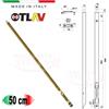 OTLAV CATENACCIO A LEVA 50 cm PALETTO OTTONATO A INCASSO X PORTA PORTONE LEGNO INFISSI