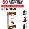 Italian Coffee 60 Capsule Cialde al gusto Mokaccino Italian Coffee compatibili Nespresso
