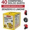 Ristora 40 Capsule Infuso Zenzero e Limone Ristora compatibili Nescafé Dolce Gusto