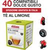 Ristora 40 Capsule Tè al Limone Ristora compatibili Nescafé Dolce Gusto
