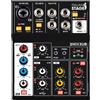 ITALIAN STAGE IS 2MIX3UB mixer compatto usb 3 canali con effetti echo bluetooth
