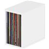 GLORIOUS RECORD BOX 55 WHITE contenitore 55 dischi vinile 12" in legno BIANCO