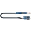 QUIKLOK RKSA/120-5 (RCA - JACK) cavo stereo professionale a basso rumore 5 Metri