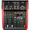 PROEL PLAYMIX6 mixer audio compatto con bluetooth e usb, per live studio karaoke