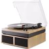 FENTON RP165L giradischi color legno chiaro con bluetooth e altoparlanti NUOVO