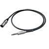 PROEL BULK230LU10 cavo professionale bilanciato xlr 3 poli/jack lunghezza 10 mt