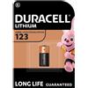Duracell Pila Batteria CR123 3V Litio DL123A EL123A CR123A CR17345 photo allarme