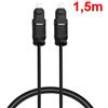 Cavo Audio Toslink Cavetto fibra ottica Digitale 1,5m 3mt, 5mt maschio Optical