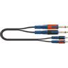 QUIKLOK RKSA/130-5 (RCA - JACK) cavo stereo professionale a basso rumore 5 Metri