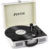 FENTON RP115D white giradischi vintage con bluetooth valigetta altoparlanti NEW