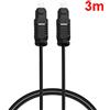 Cavo Audio Toslink Cavetto fibra ottica Digitale 1,5m 3mt, 5mt maschio Optical