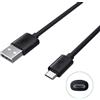 CAVO GENERICO MICROUSB NERO BULK PER GALAXY S I9000 S2 I9100 S3 I9300 NEO I9301