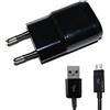 LG Caricabatterie Originale MCS-01ER + Cavo MicroUSB per X CAM FAST MACH MAX