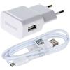 SAMSUNG CARICABATTERIE ORIGINALE 1,5A + CAVO MICROUSB PER GALAXY S4 MINI